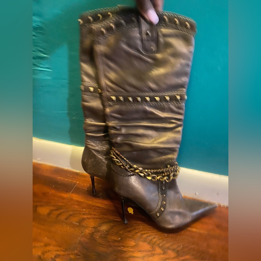 Italian leather boots size 37 by El Dantes